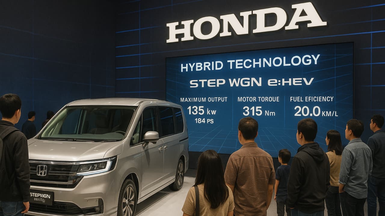 Honda Step WGN e:HEV Hybrid Resmi Meluncur di GIIAS 2025 | Otomotif