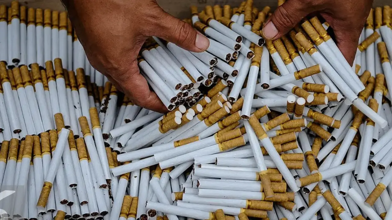 Rokok Ilegal Dominasi 61 % Peredaran Barang Ilegal Nasional | Ekonomi