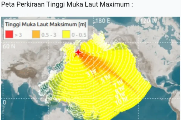 Tsunami 0,2 Meter Melanda Perairan Jayapura dan Sorong, Rusia