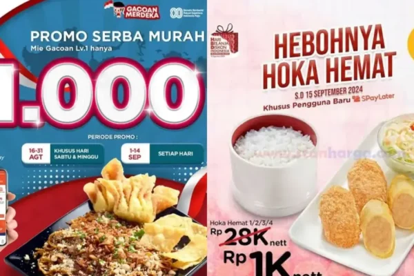 Promo Spesial HUT Kemerdekaan RI: Gacoan & HokBen Semua Rp 1.000! | Hiburan